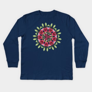 Pawpaw Kaleidoscope Kids Long Sleeve T-Shirt